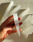 Selenite Icicle Ornaments - Set of 3