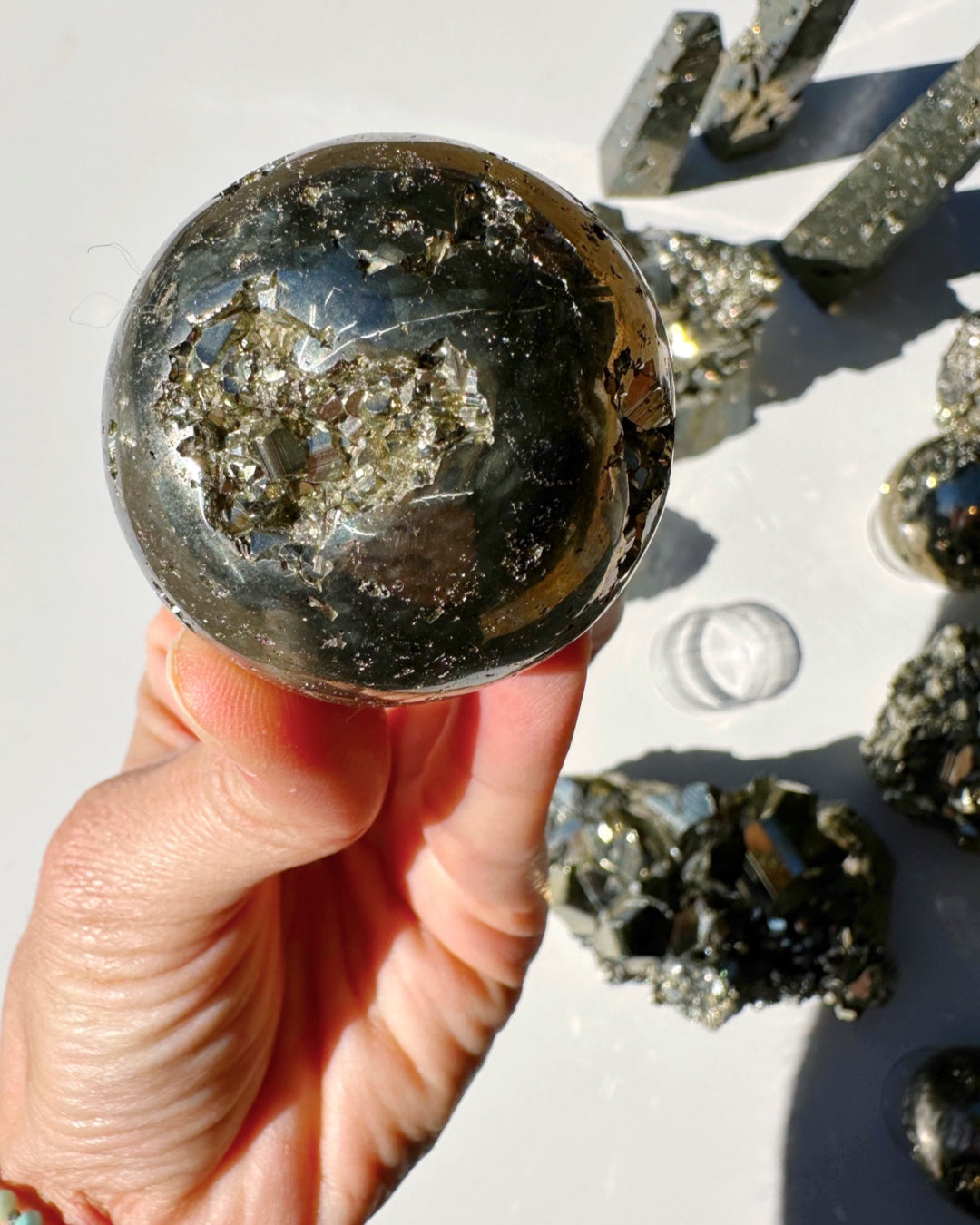 Pyrite Sphere - Baltic Mermaid