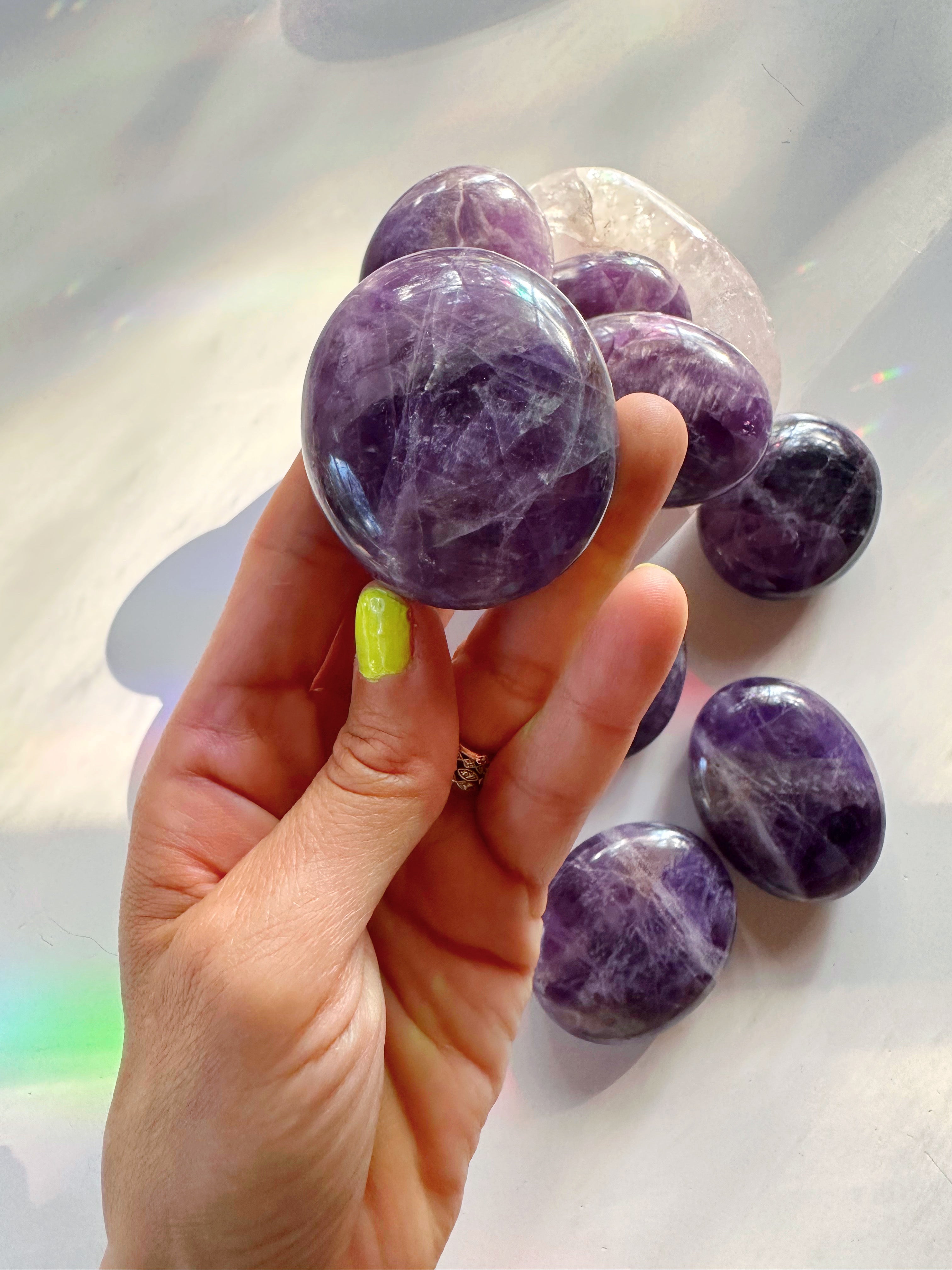 Amethyst Palm Stones from India - Baltic Mermaid