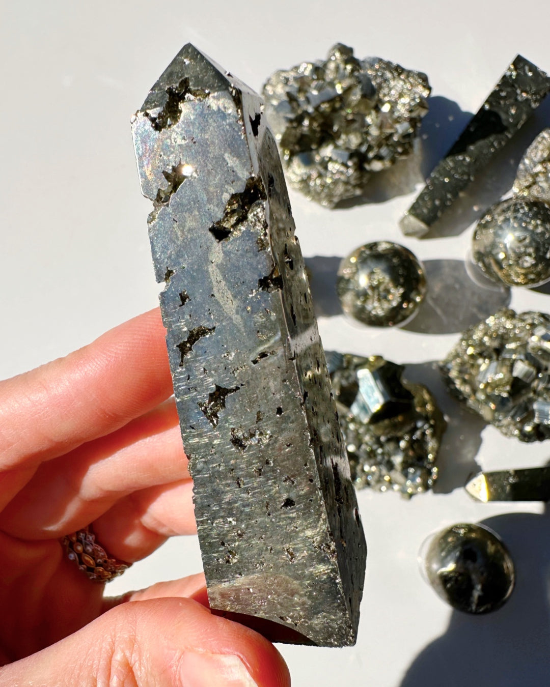 Pyrite Obelisk - Baltic Mermaid