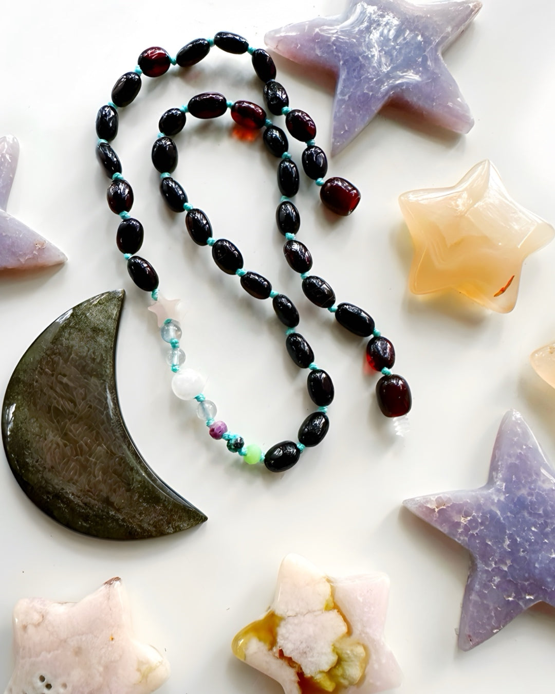 “Wish” Baltic Amber & Gemstone Necklace - Baltic Mermaid