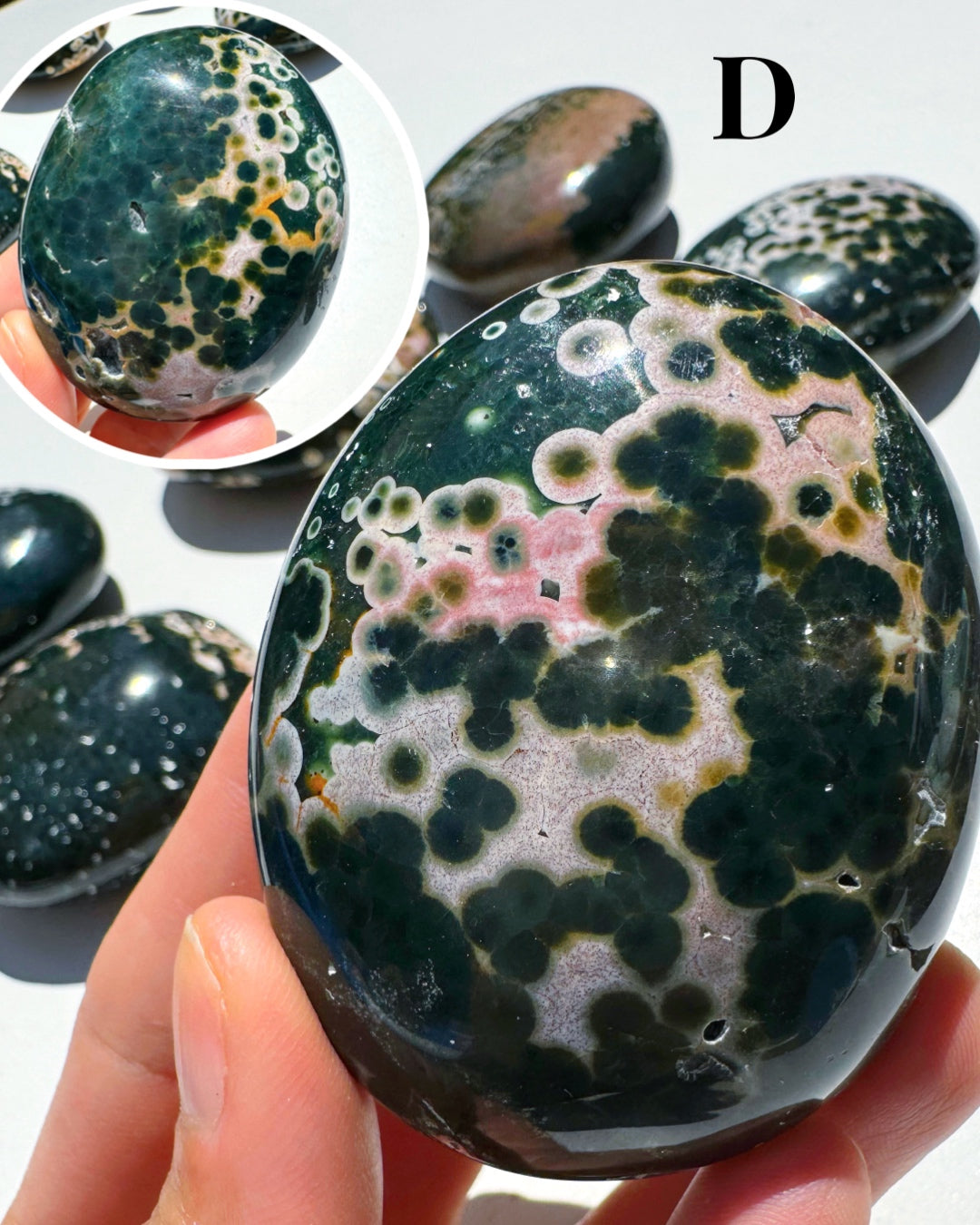 Ocean Jasper Palm Stones - Baltic Mermaid