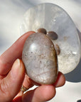 Sunstone & Peach Moonstone Palm Stone - L