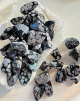 Snowflake Obsidian Tumbled Stones