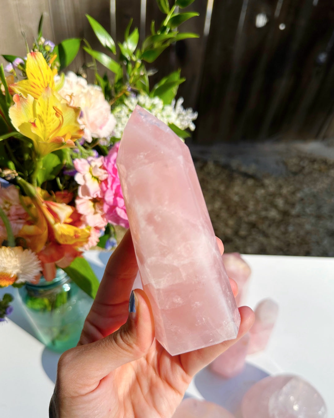 Rose Quartz Tower - Baltic Mermaid