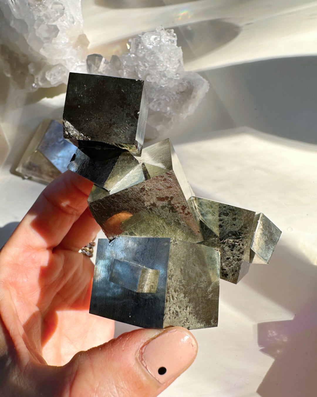 Pyrite Cube Cluster - AAA - Baltic Mermaid