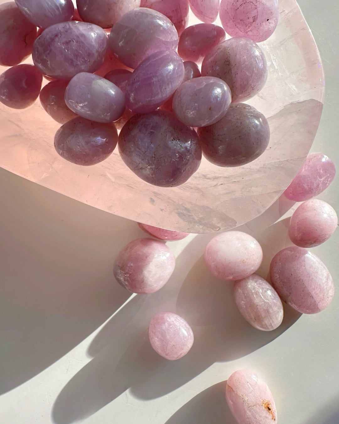 Kunzite Tumbled Stones - Baltic Mermaid