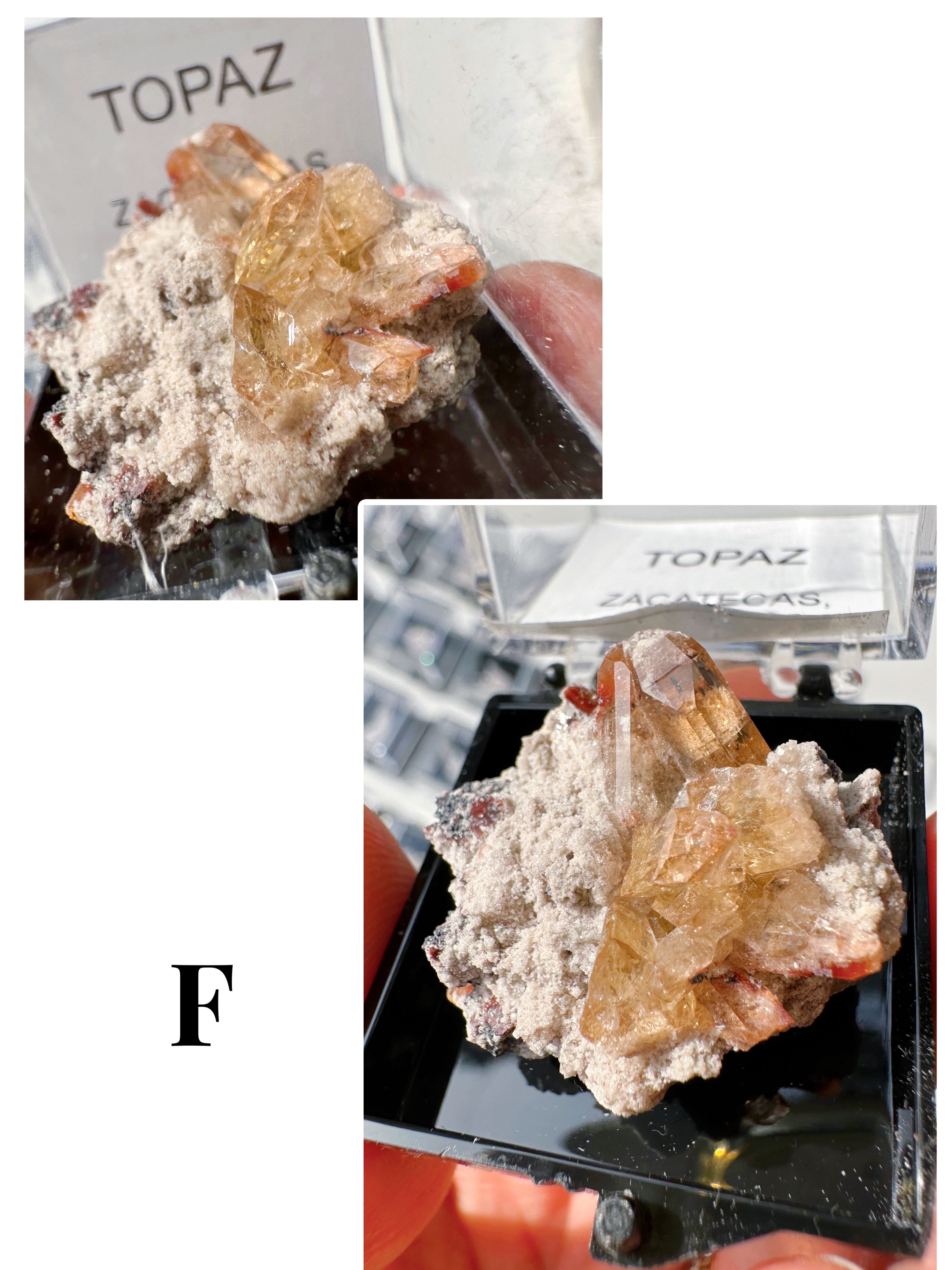 Natural Topaz Thumbnails in a Perky Box - from Zacatecas, Mexico - Baltic Mermaid