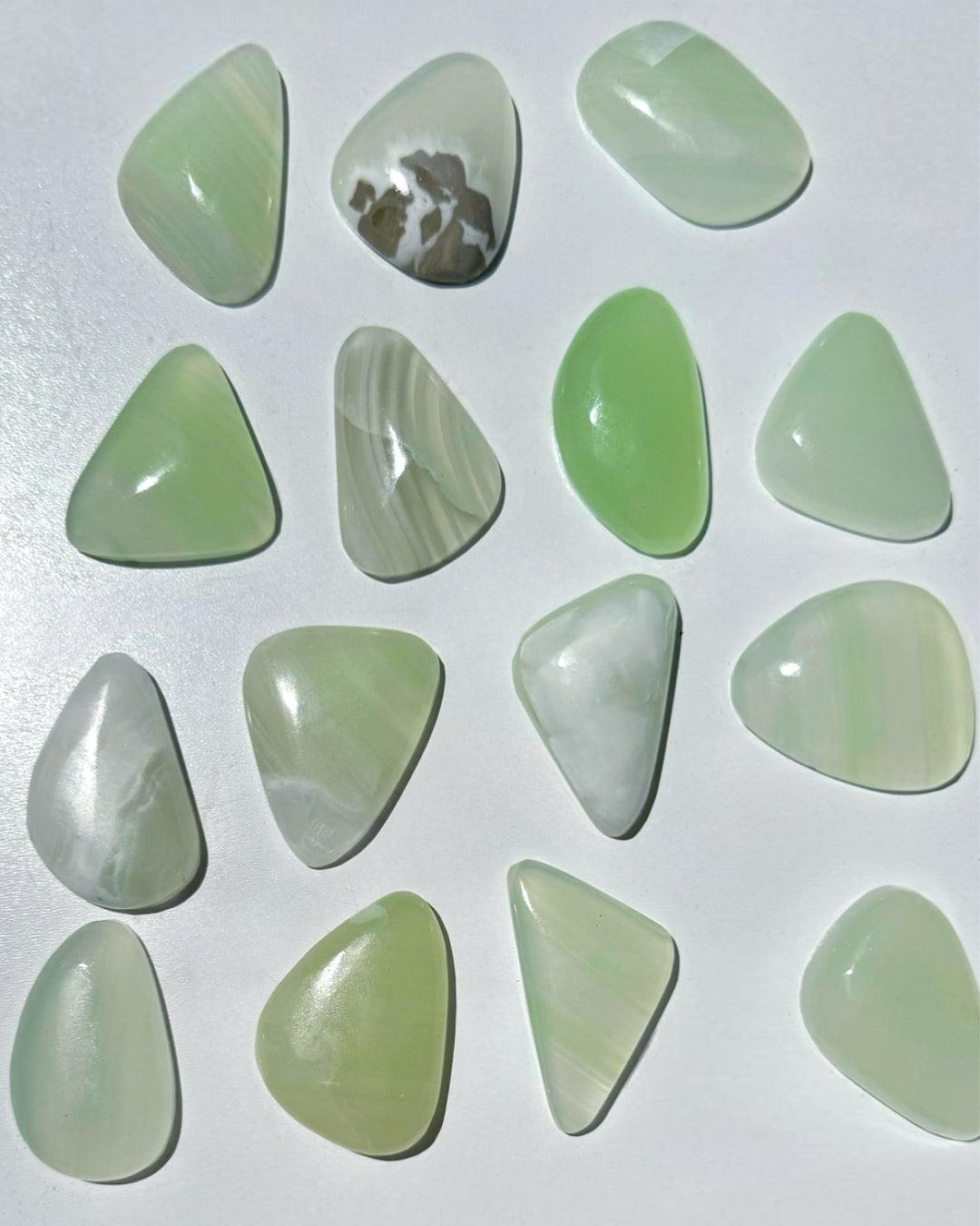 Green Calcite Cabs - Baltic Mermaid
