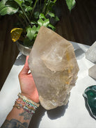 Large Rutilated Quartz Point from Brazil w/ Recordkeepers Baltic Mermaid