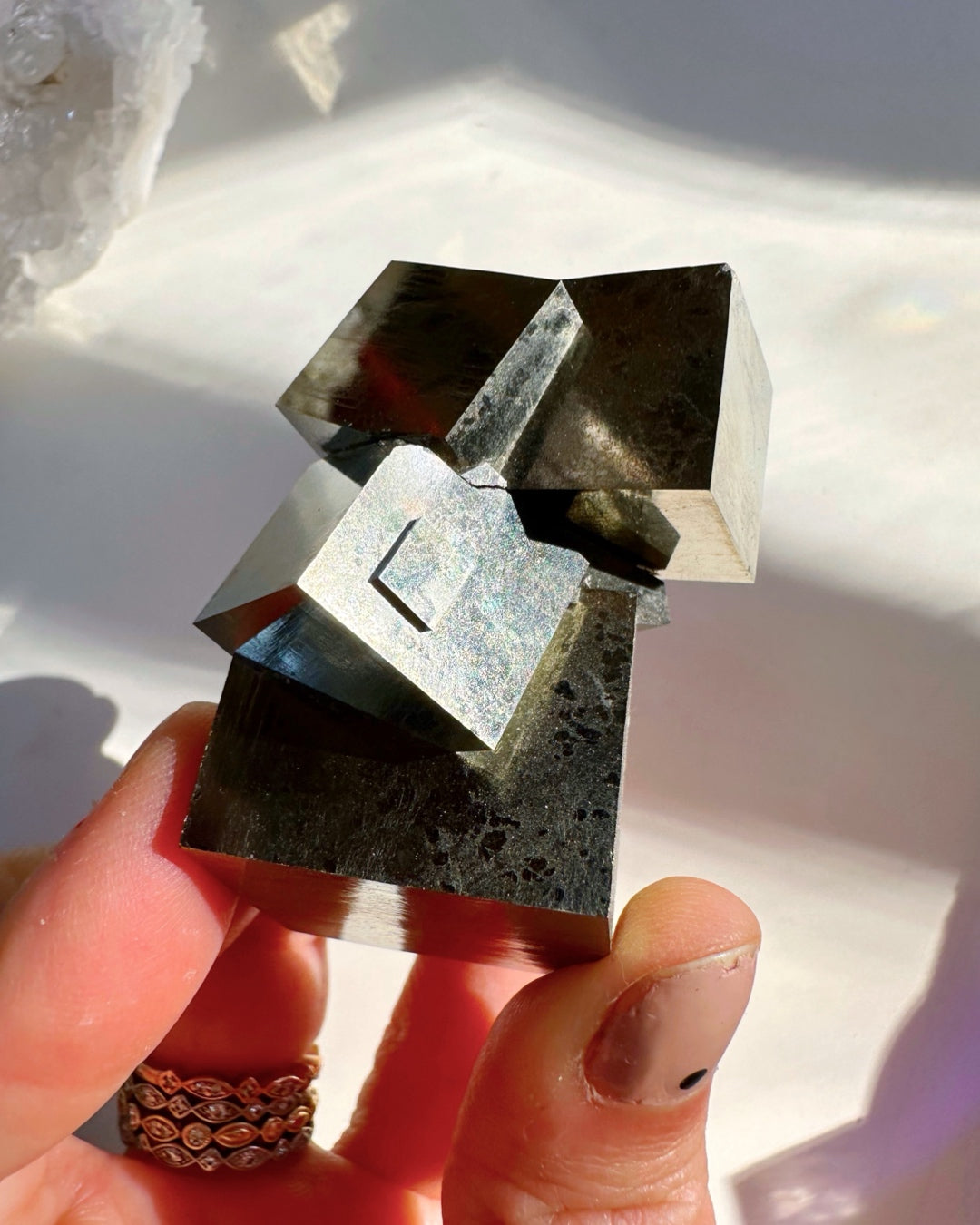 Pyrite Cube Cluster - AAA - Baltic Mermaid