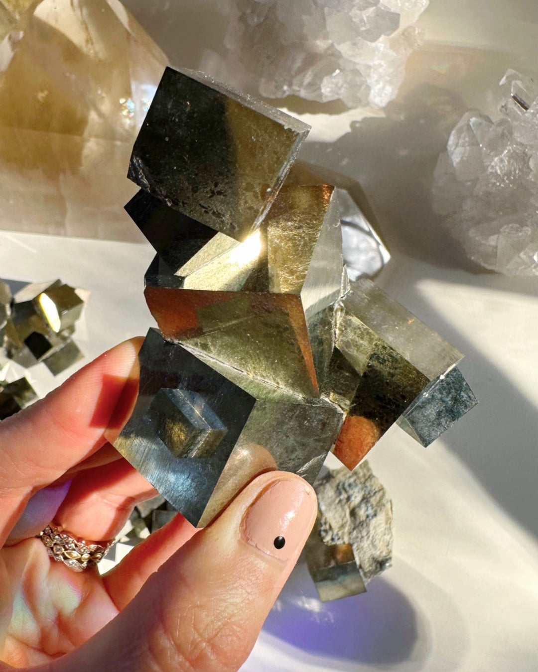 Pyrite Cube Cluster - AAA