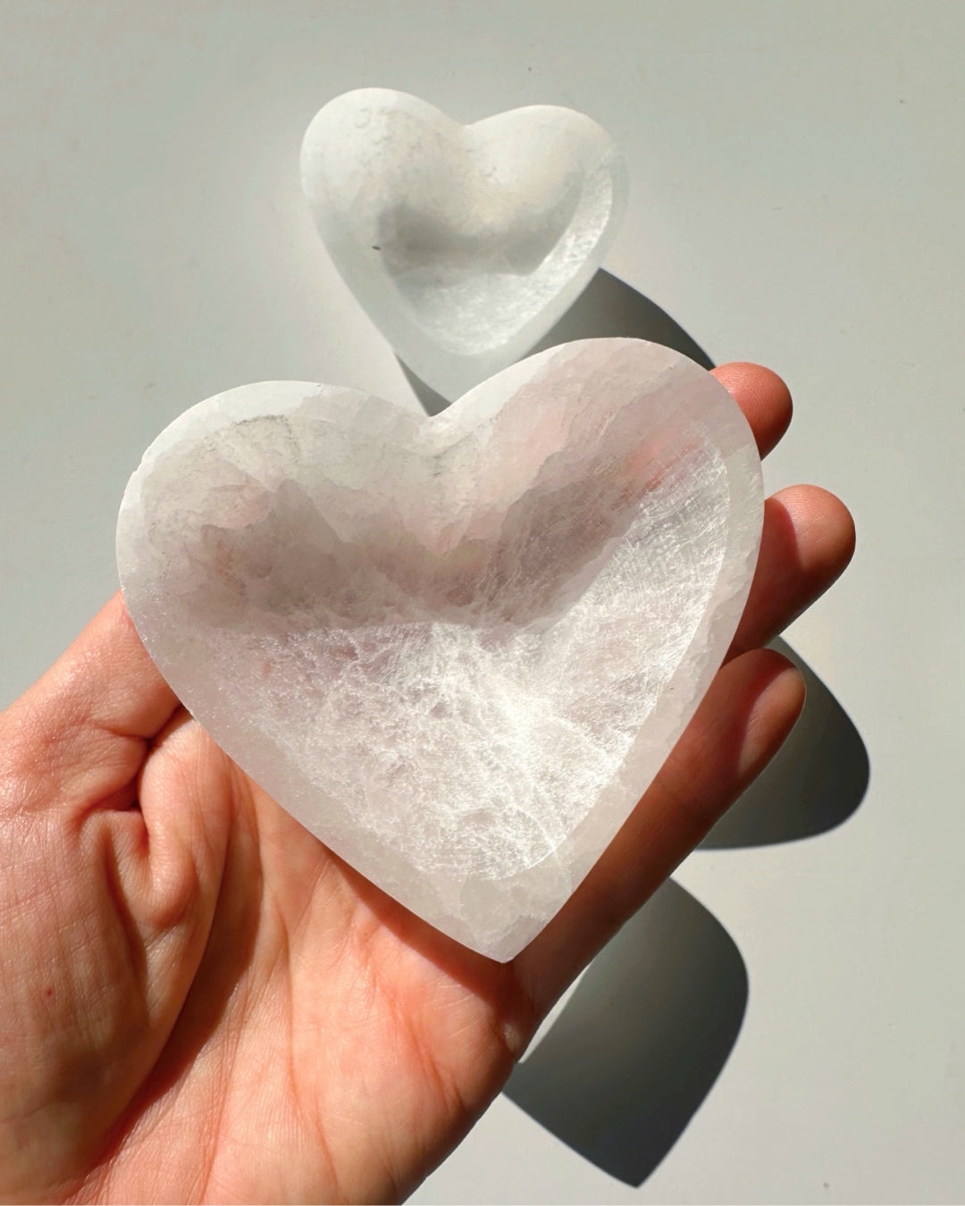 Small Selenite Heart Dish - Baltic Mermaid