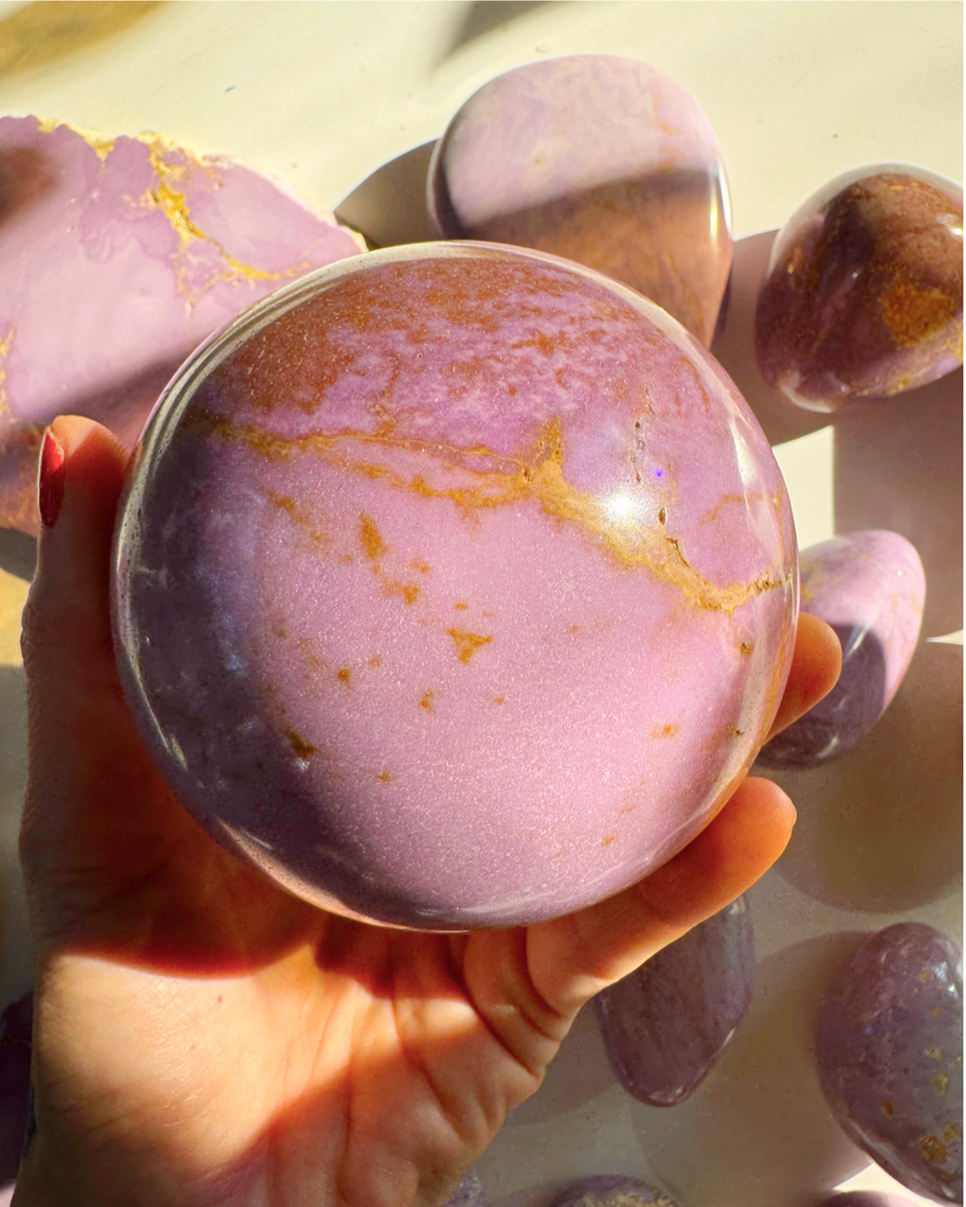 Phosphosiderite Large Sphere - AAA - Baltic Mermaid