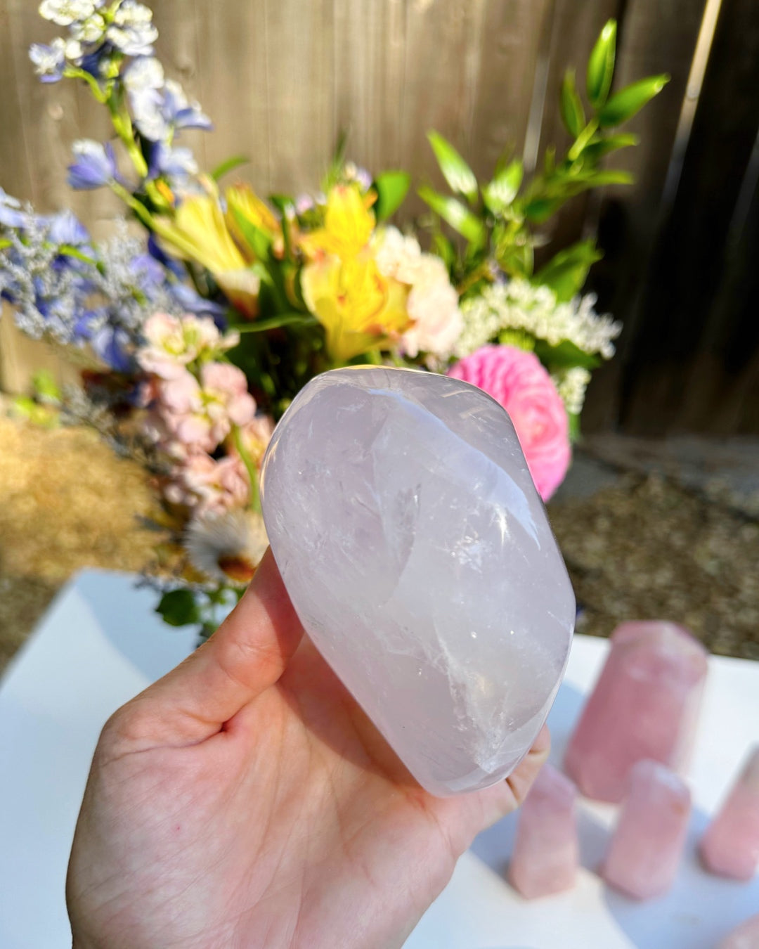 Rose Quartz Freeform - C - Baltic Mermaid