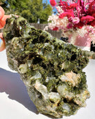 Epidote Quartz Cluster - Baltic Mermaid