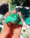 Hand Carved Malachite Frog