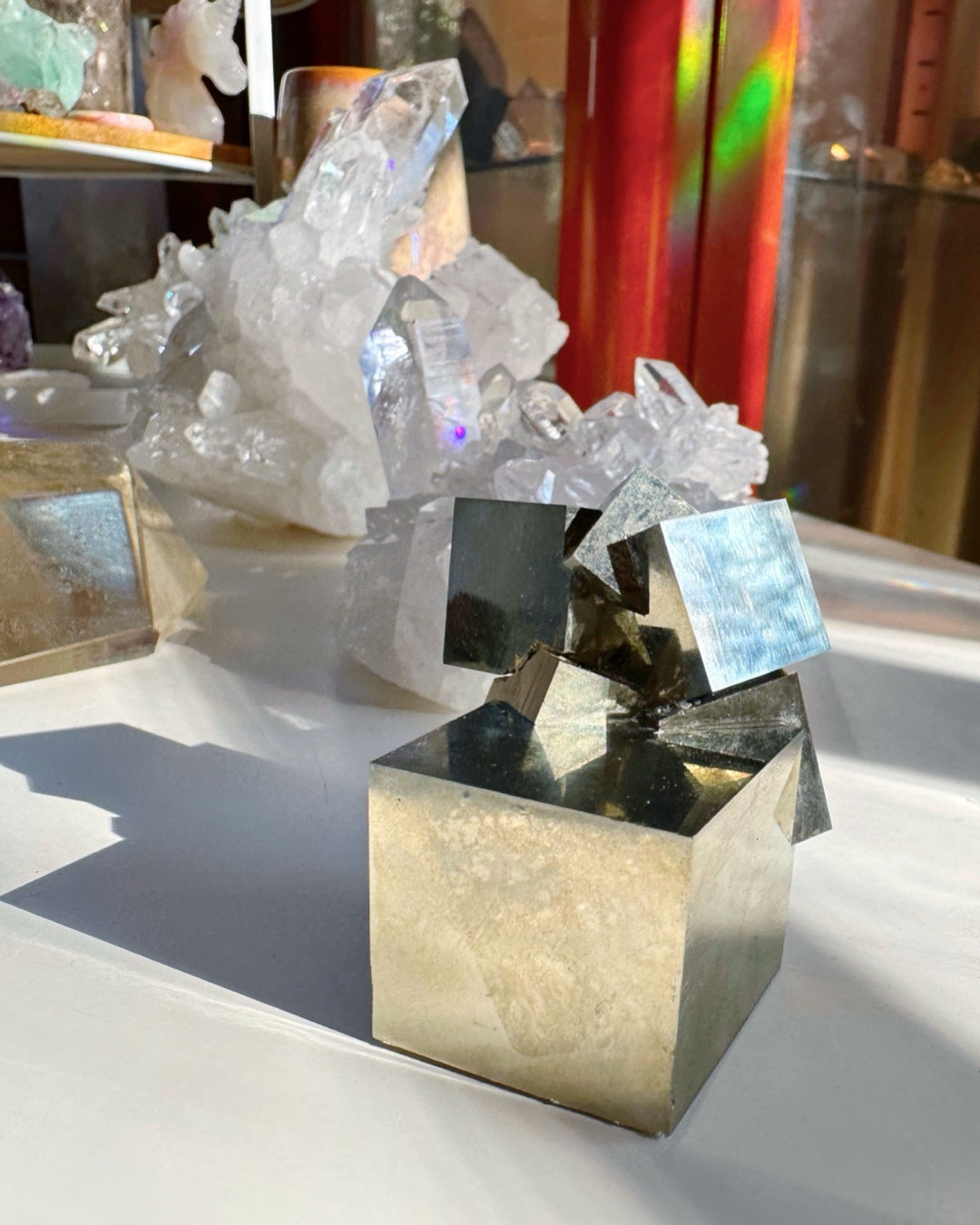 Pyrite Cube Cluster - AAA - Baltic Mermaid