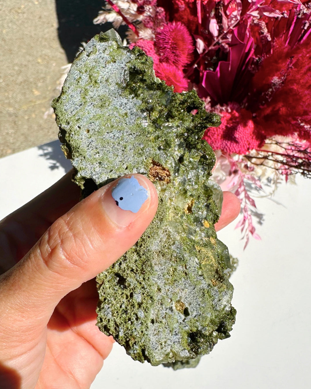 Epidote Quartz Cluster