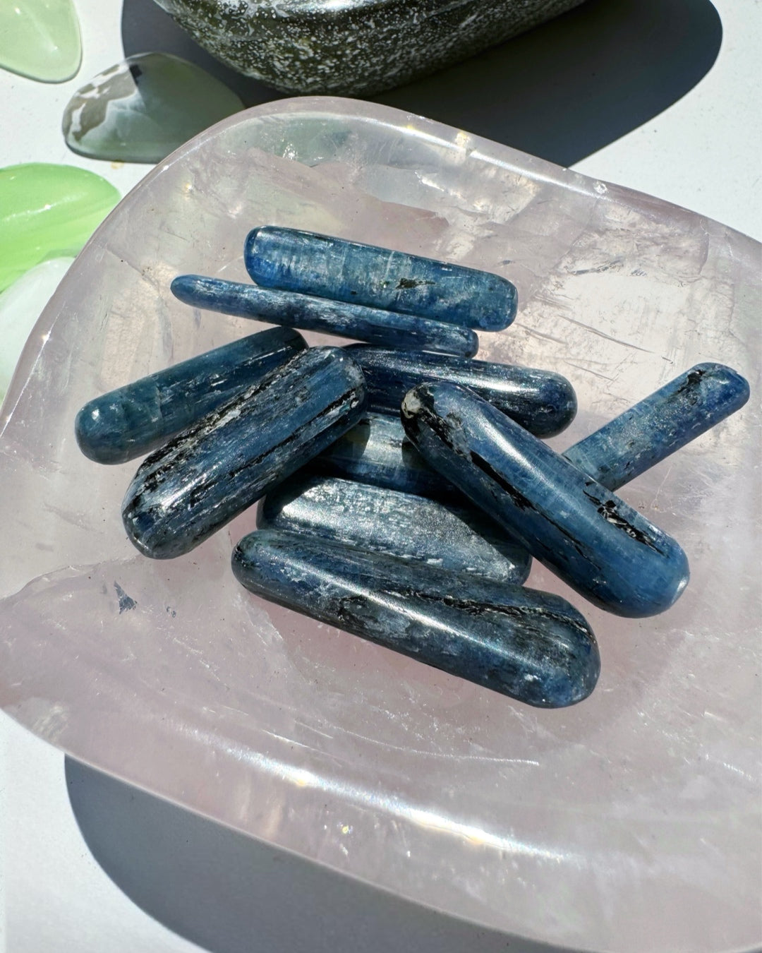 Polished Blue Kyanite Blades - Baltic Mermaid