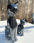 Black Marble Kitty Cats