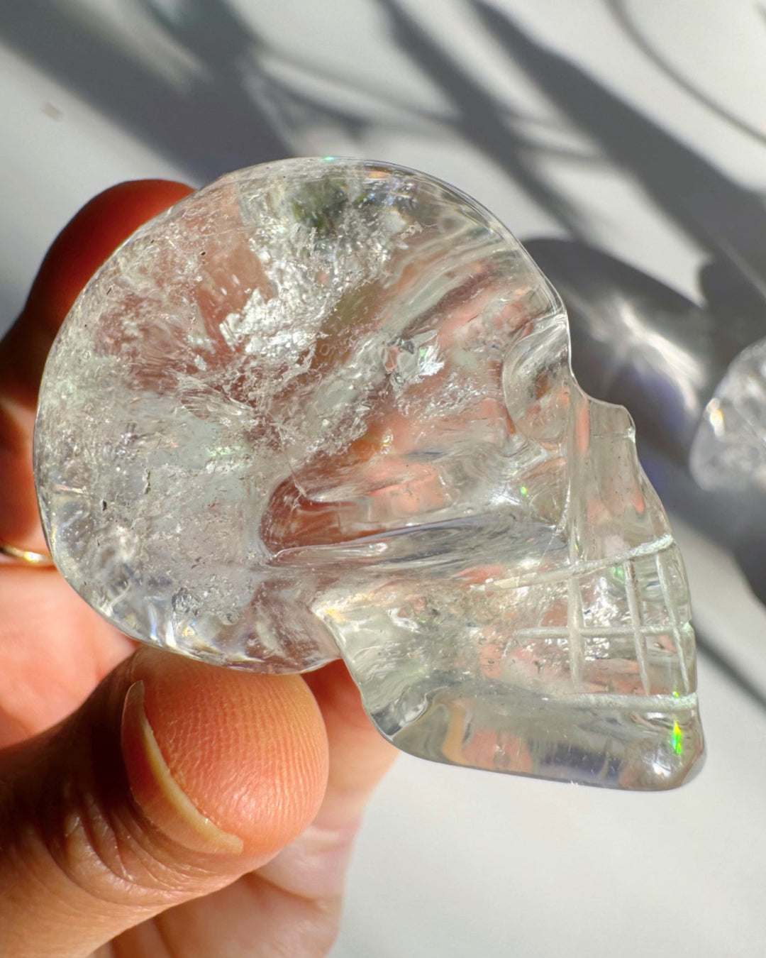 Clear Quartz Skull