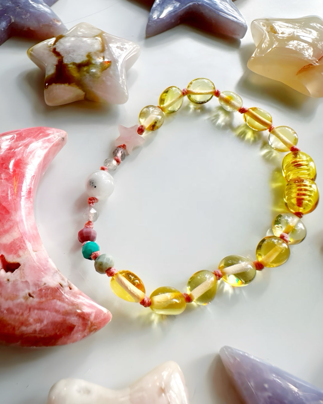 “Wish” Baltic Amber & Gemstone Bracelet - Baltic Mermaid