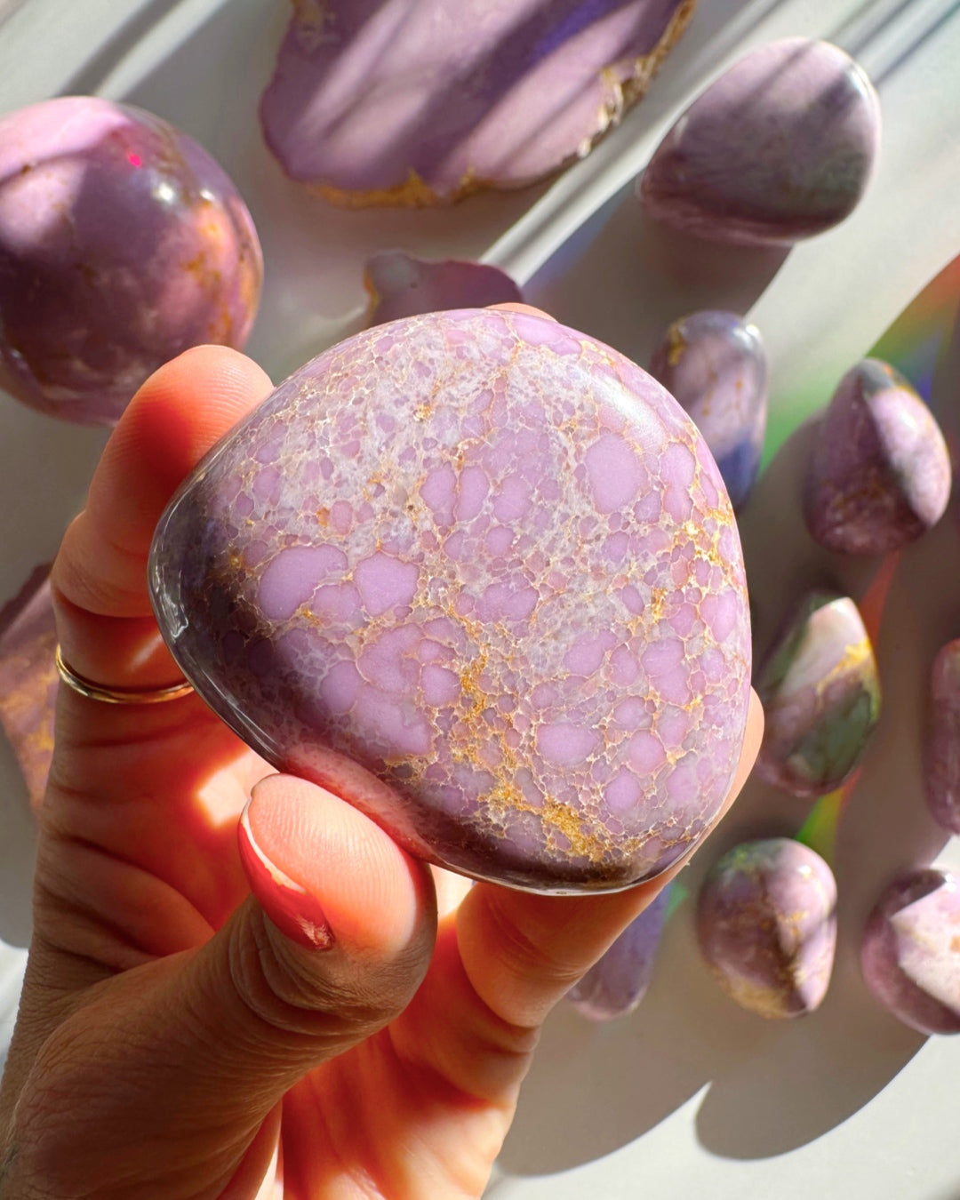 Phosphosiderite Palm Stones - AAA - Baltic Mermaid