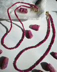 “Judy” - Ruby Gemstone Candy Necklace