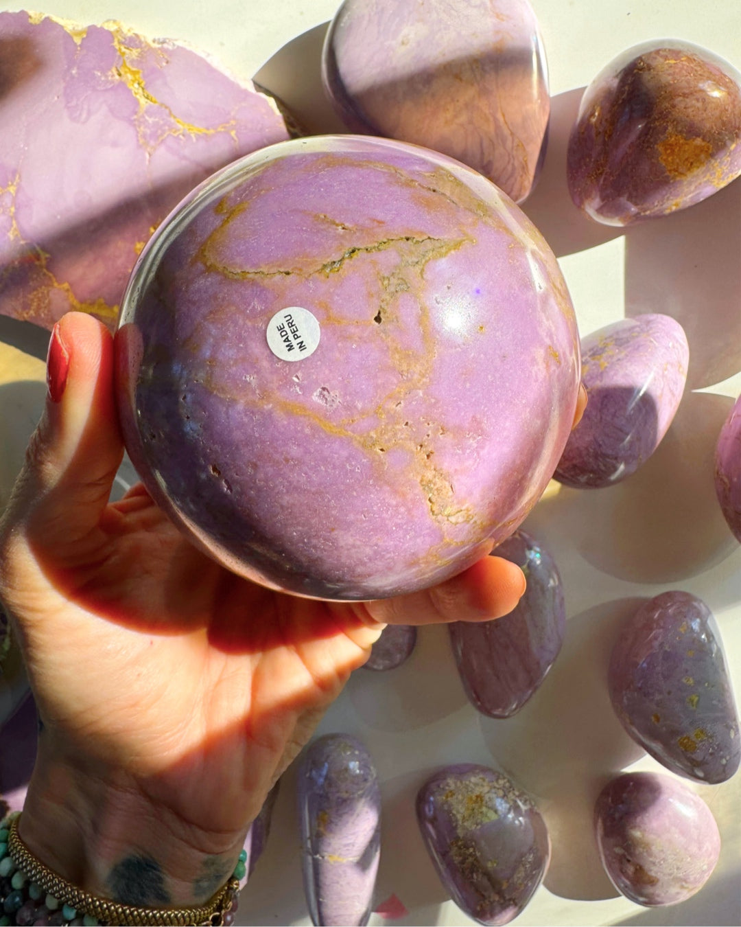 Phosphosiderite Large Sphere - AAA - Baltic Mermaid