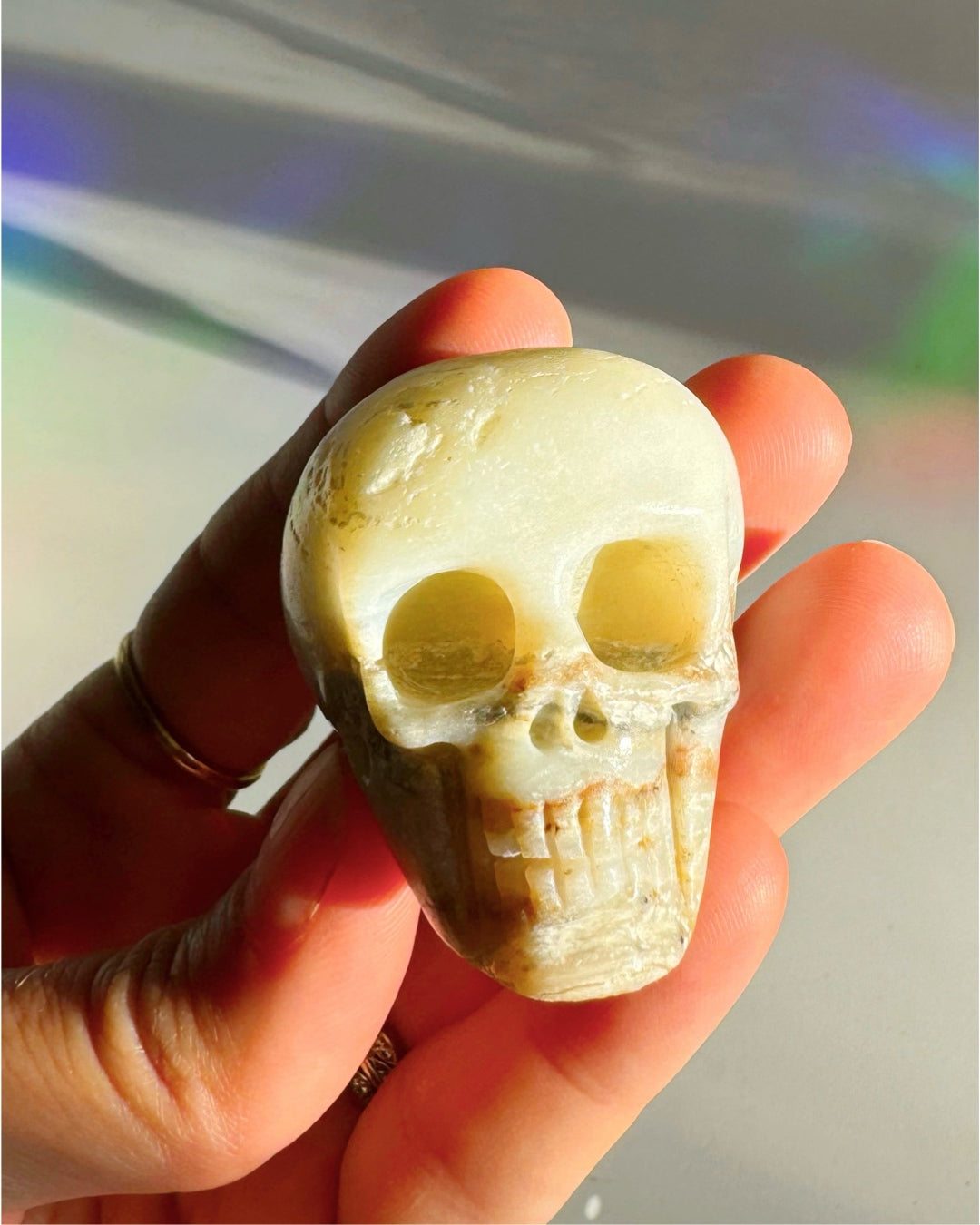 Peruvian Opal Skull - Baltic Mermaid