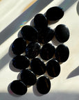 Black Obsidian Flat Palm Stones