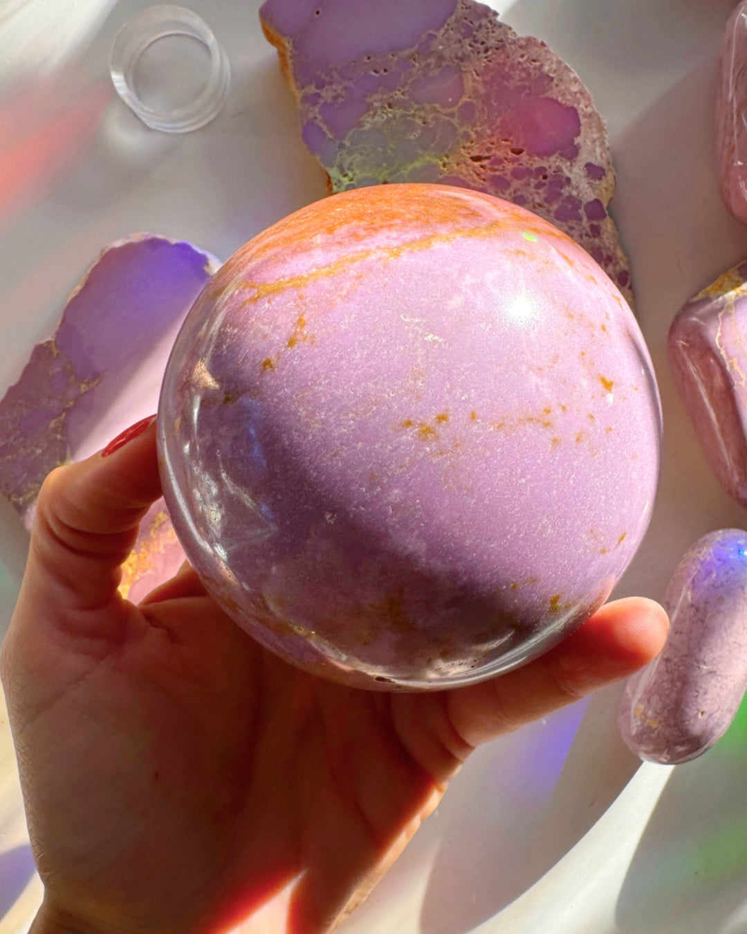 Phosphosiderite Large Sphere - AAA - Baltic Mermaid