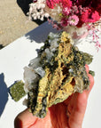 Epidote Quartz Cluster