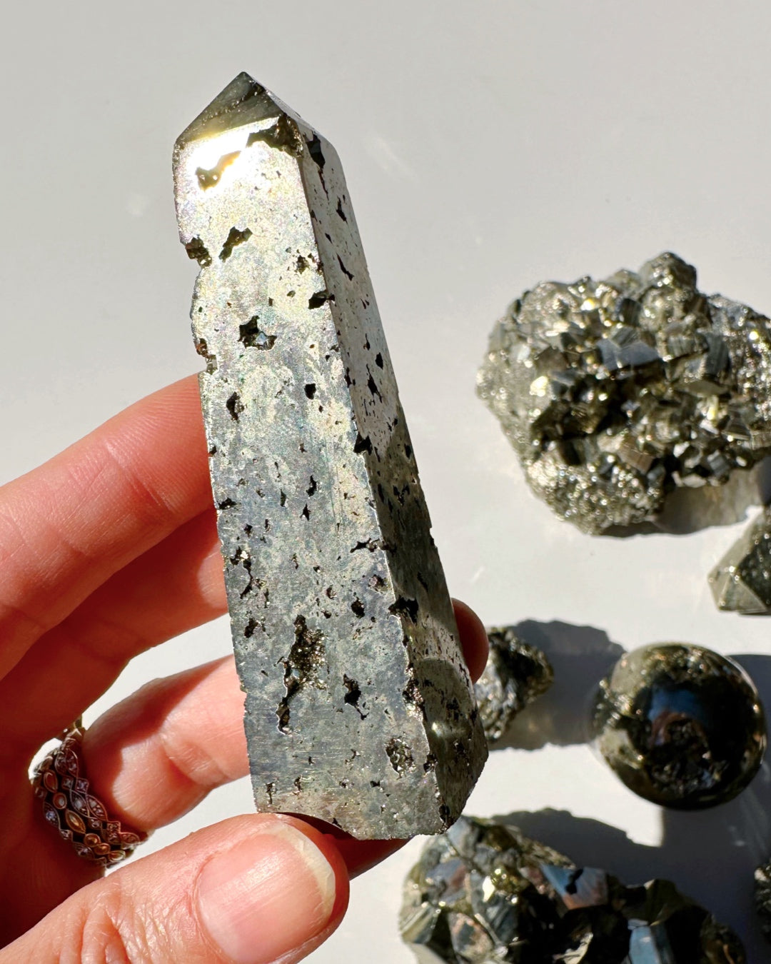 Pyrite Obelisk - Baltic Mermaid