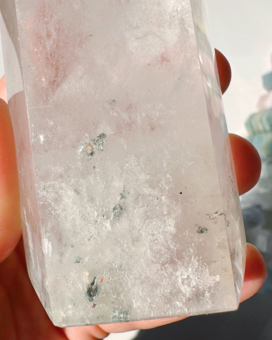 Clear Quartz Tower w/ Chlorite Inclusions