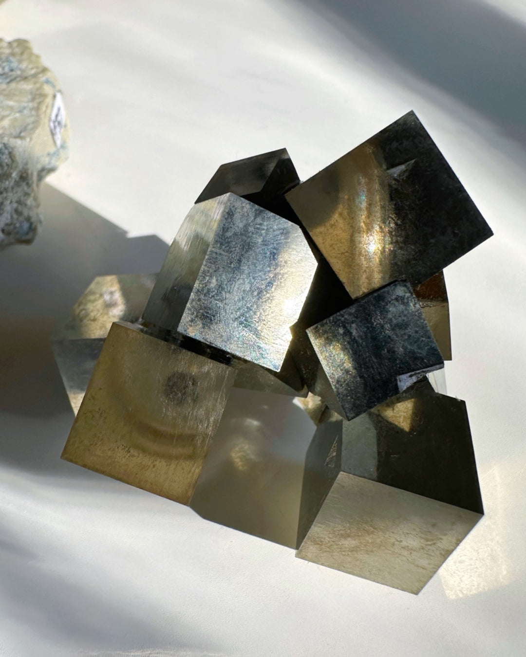Pyrite Cube Cluster - AAA - Baltic Mermaid