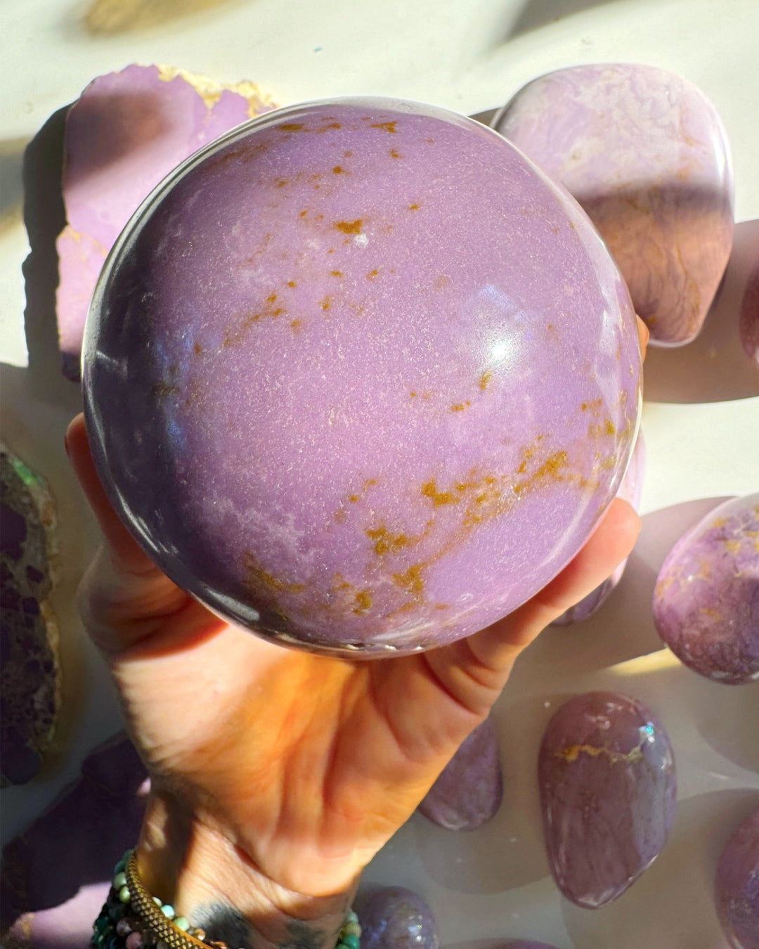 Phosphosiderite Large Sphere - AAA - Baltic Mermaid