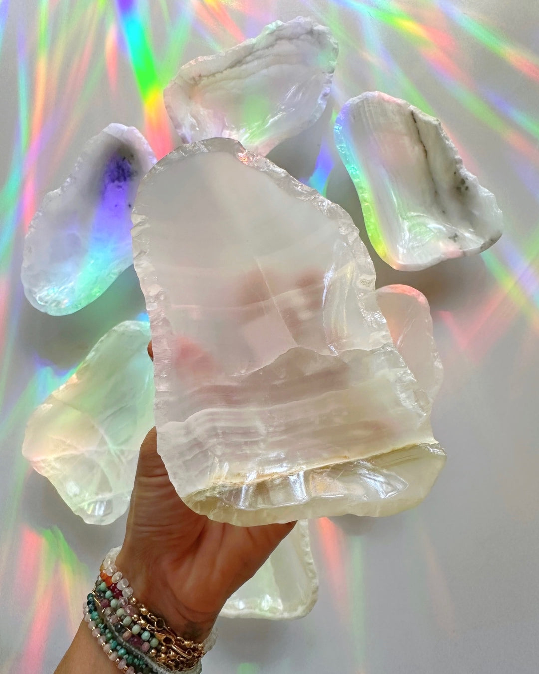 White Calcite Dish D - Baltic Mermaid