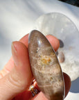 Sunstone & Peach Moonstone Palm Stone - L