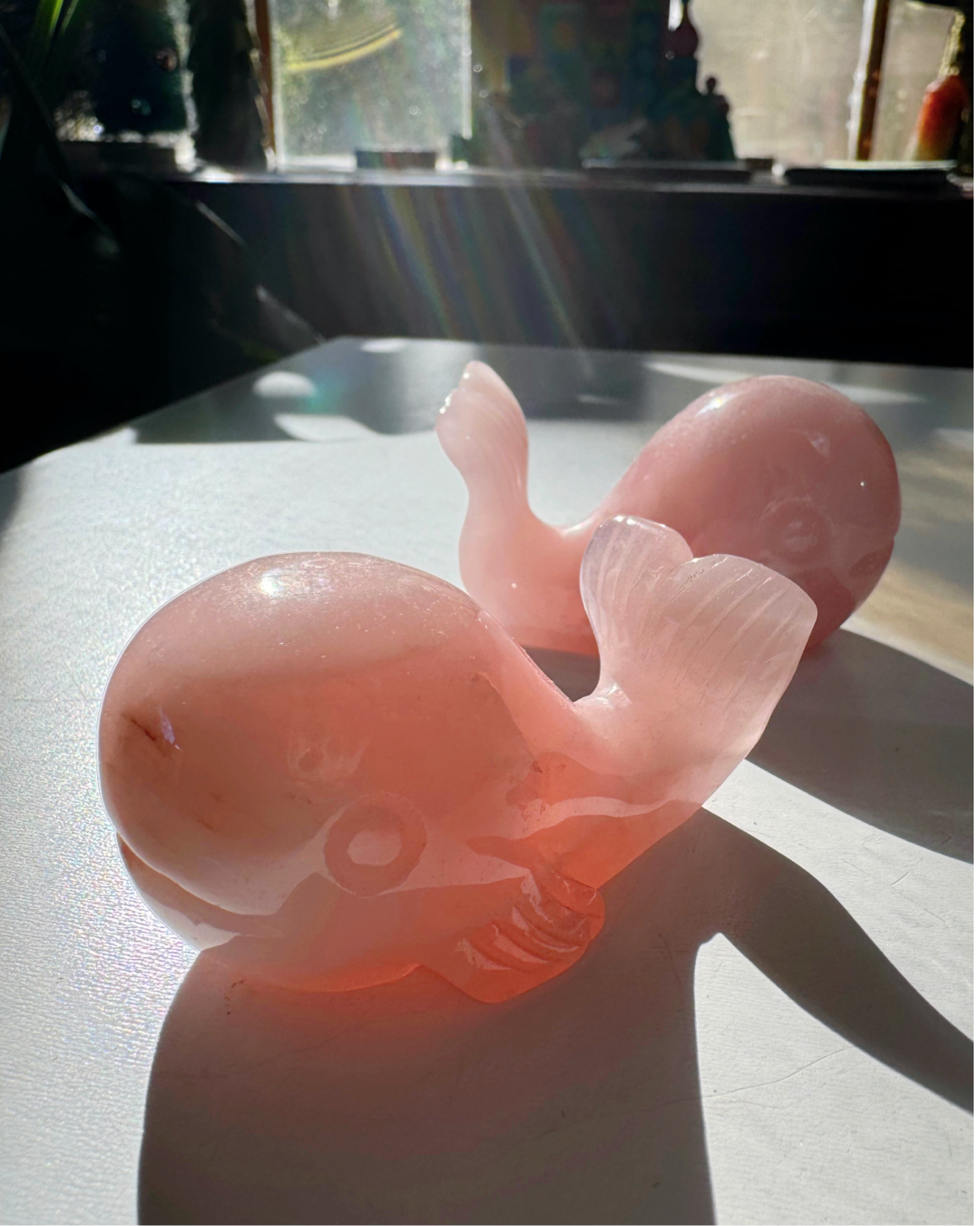 Rose Quartz Whales - Baltic Mermaid