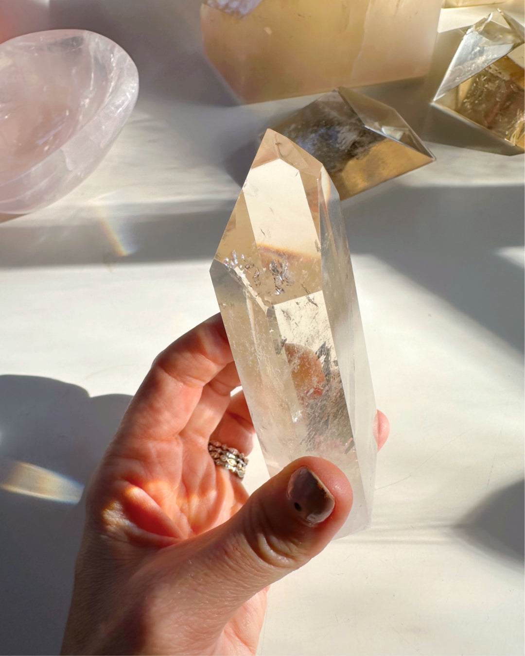 Natural Citrine Tower - AAA