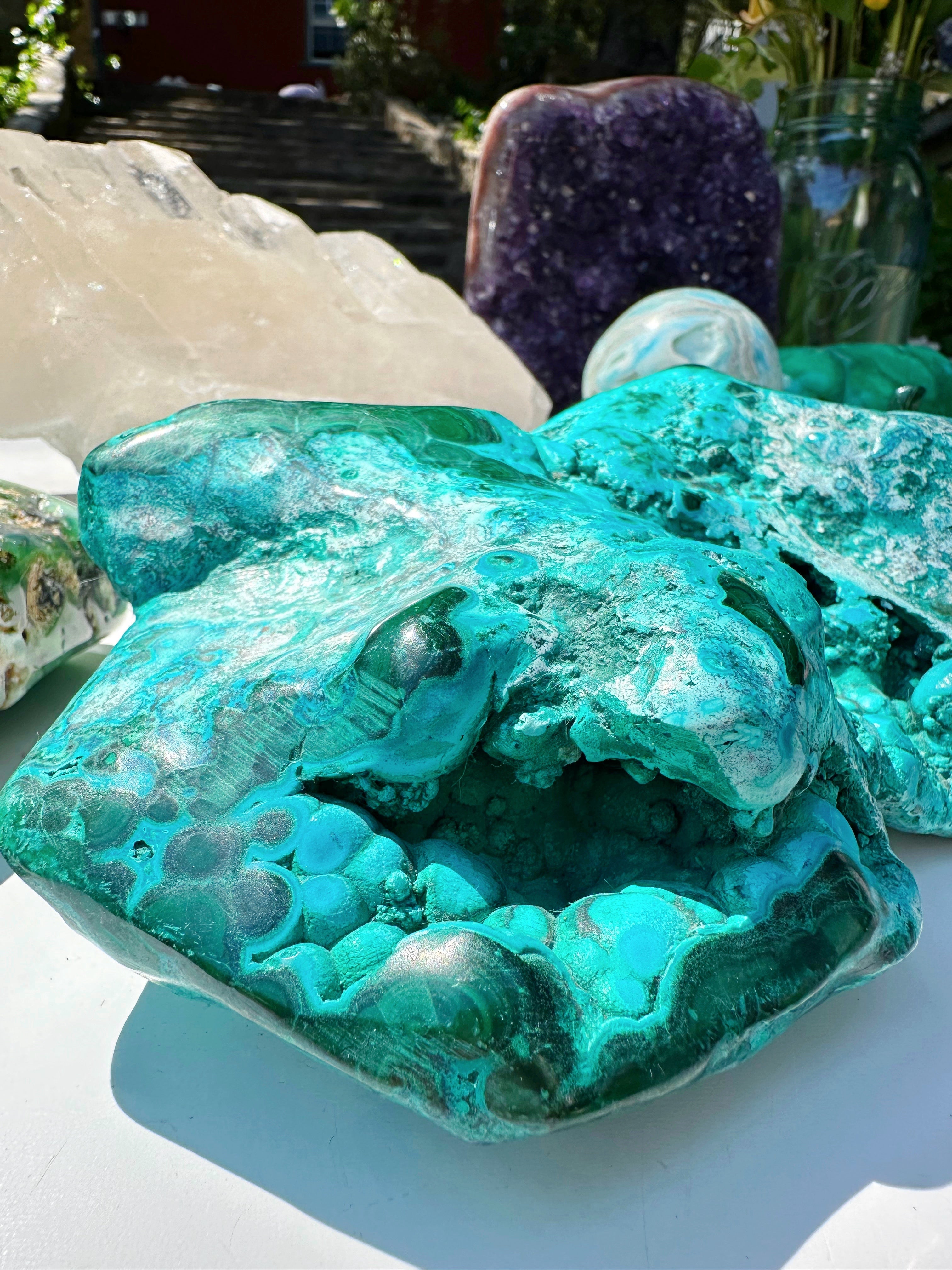 Chrysocolla w/ Malachite - Baltic Mermaid