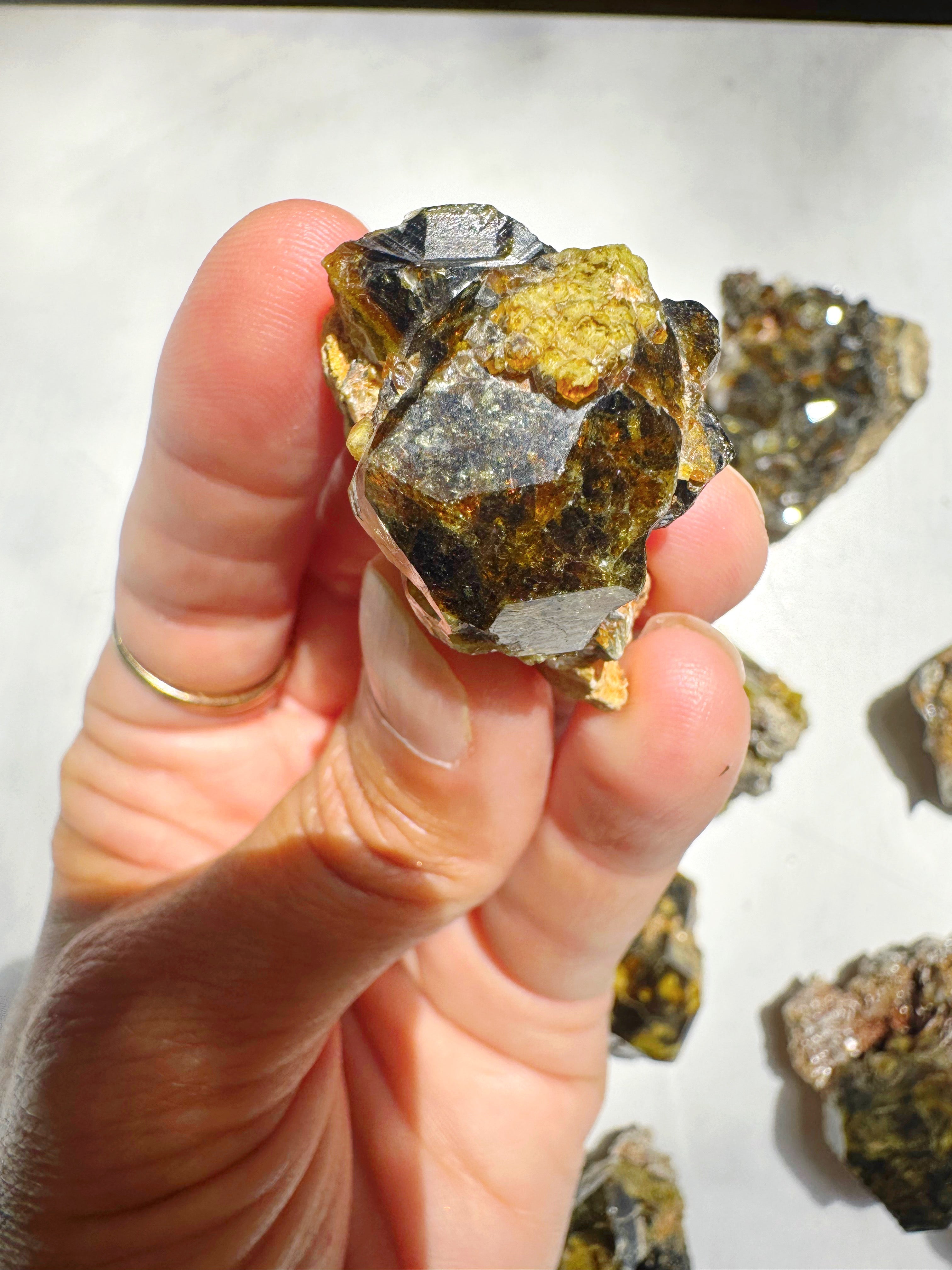 Rare Mali Green Grossular Andradite Garnet w/ Clinochlore AAA Quality Baltic Mermaid