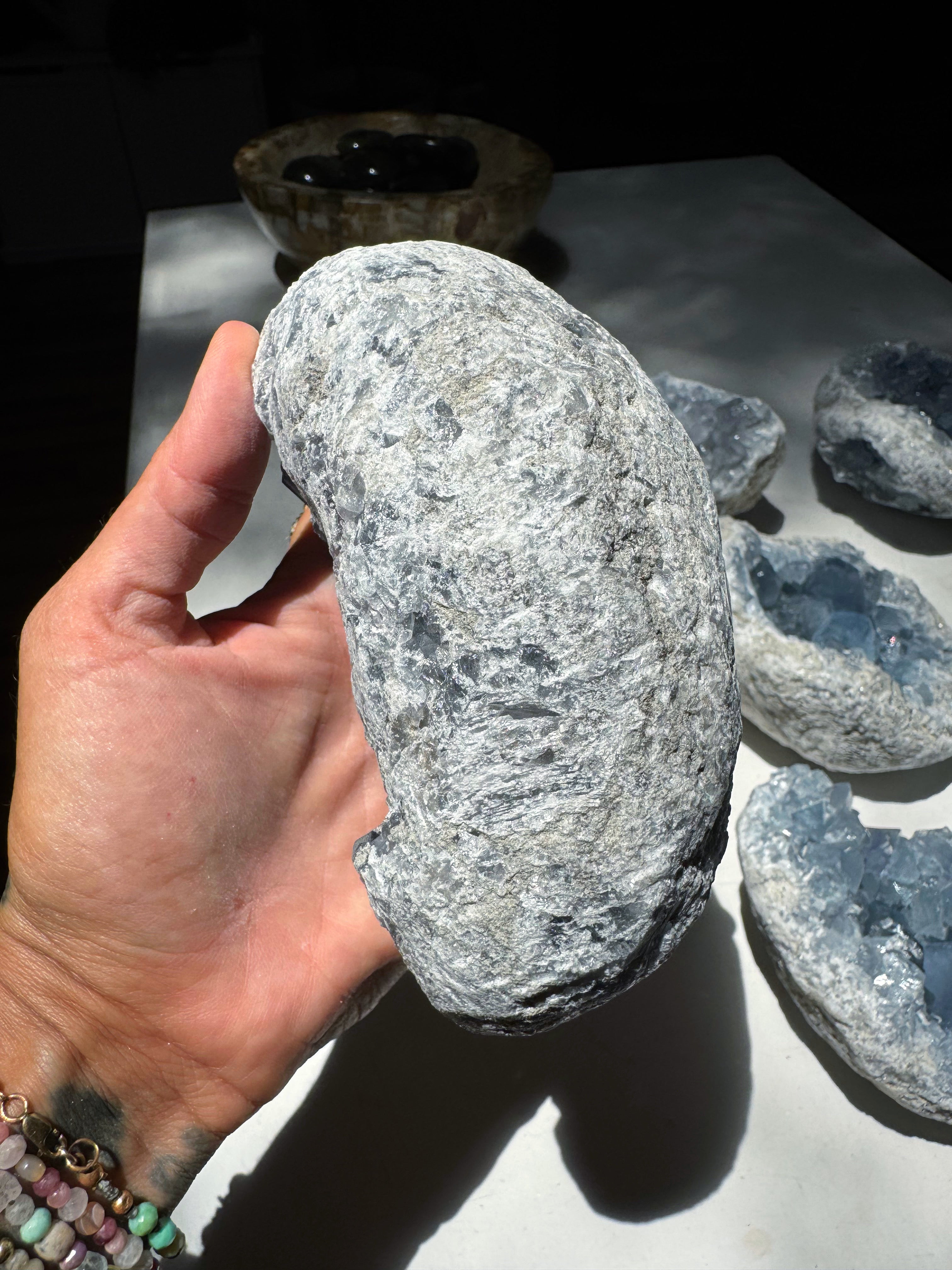Celestite Cluster Baltic Mermaid