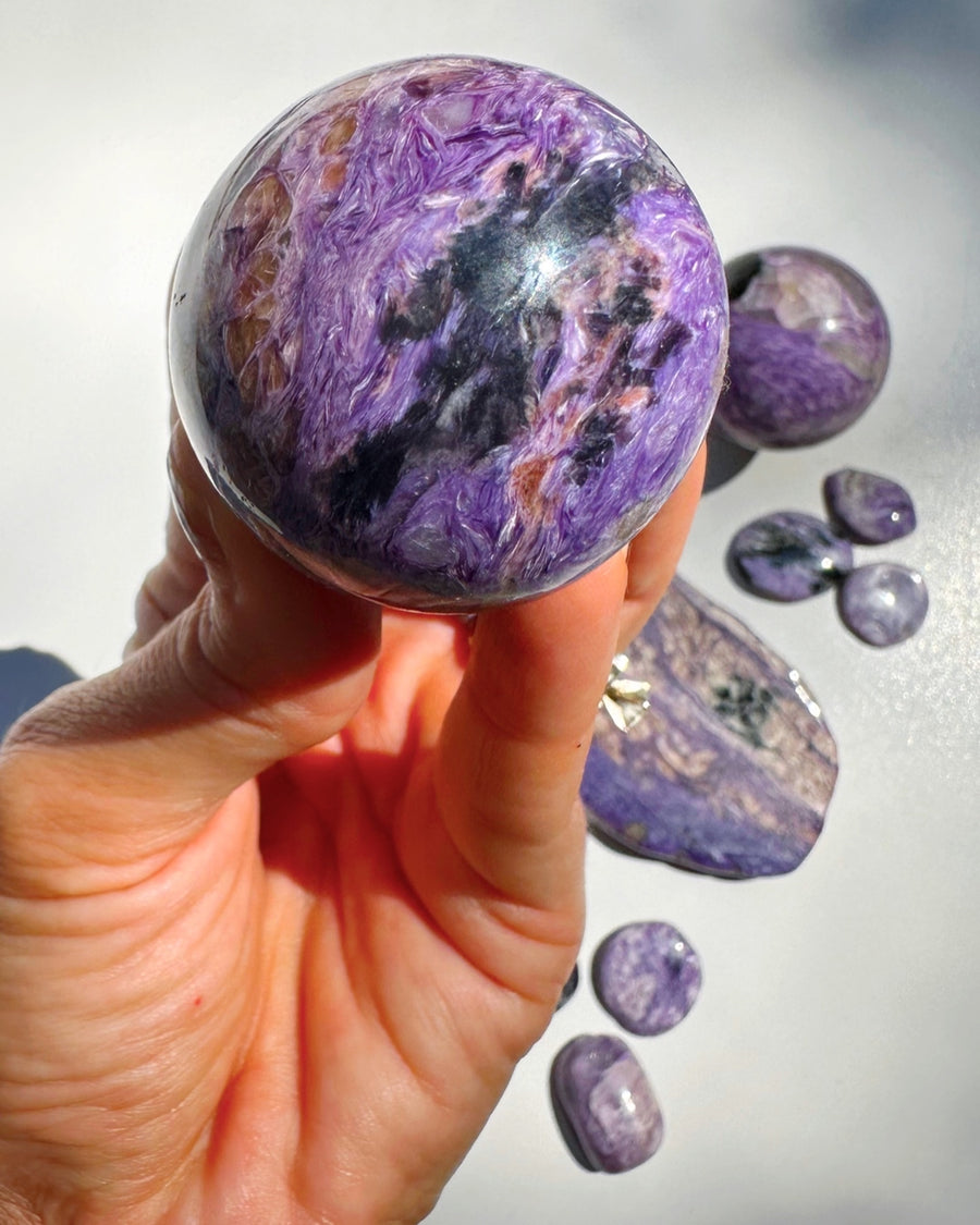 Charoite Sphere