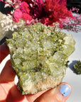 Epidote Quartz Cluster