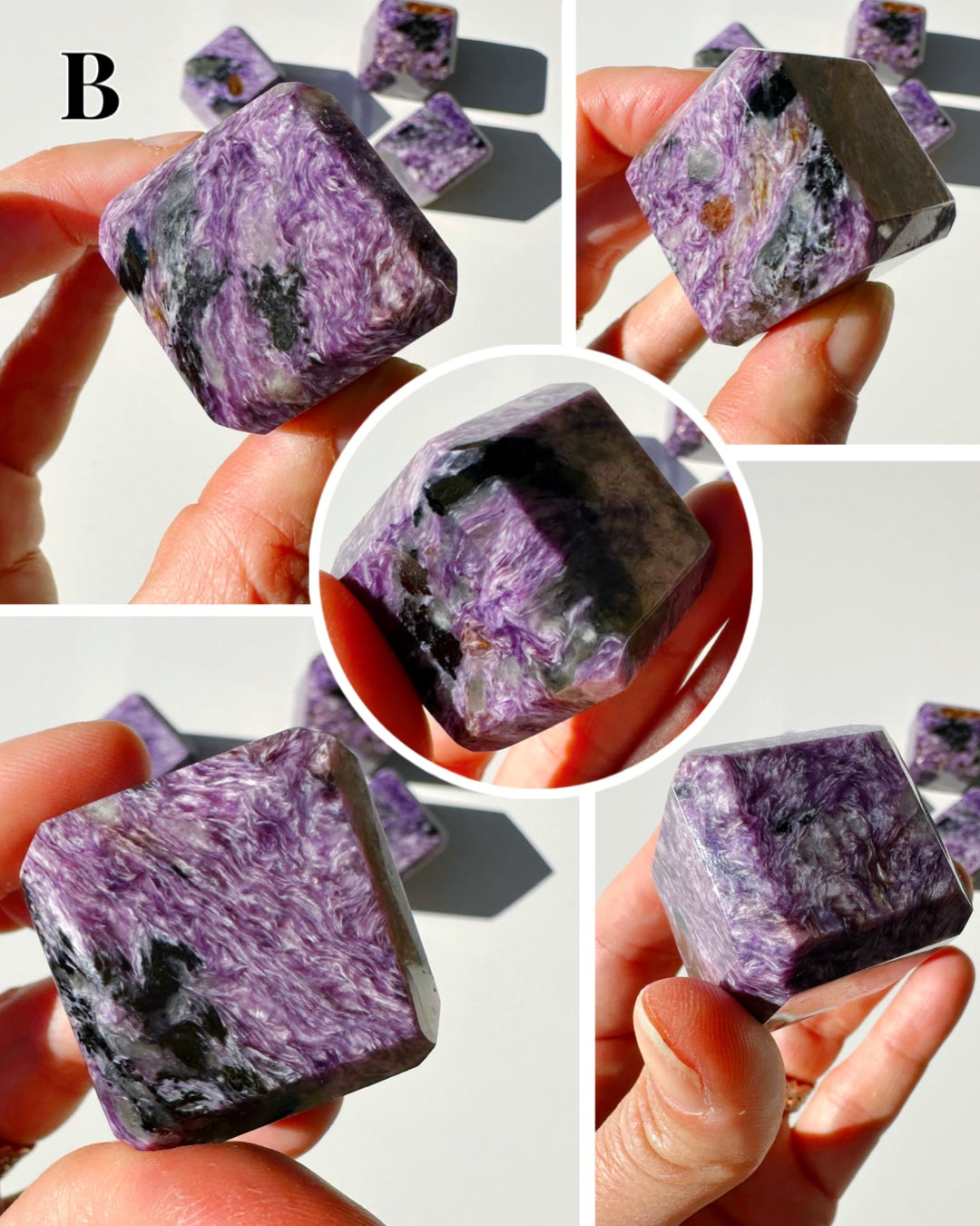 Charoite Cubes - Baltic Mermaid