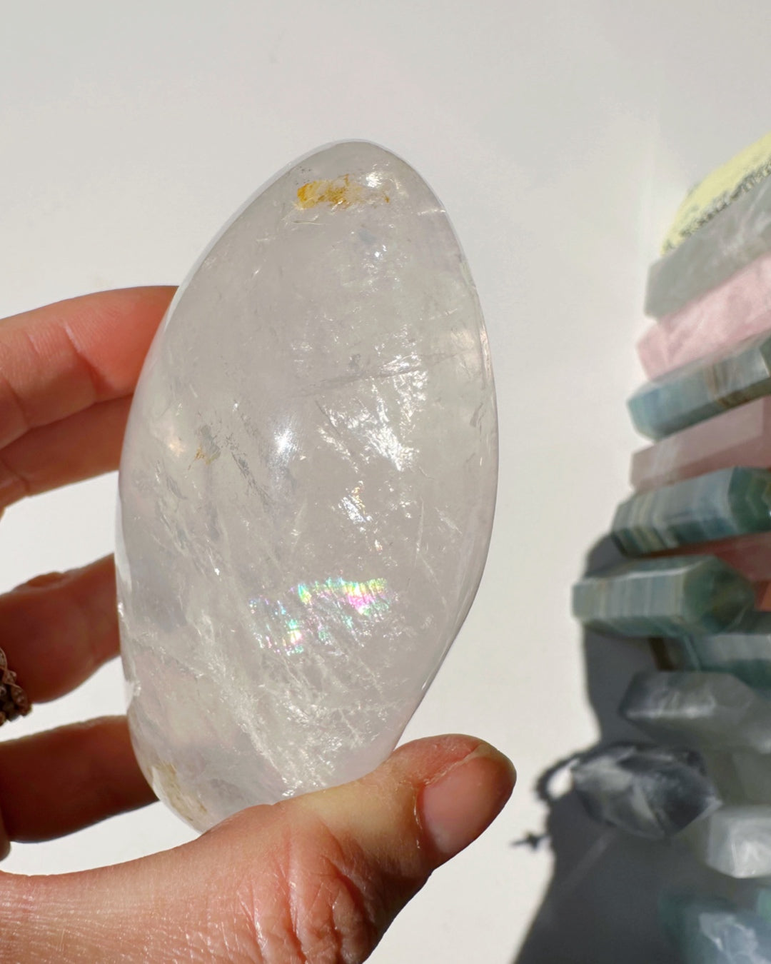 Quartz Freeform w/ Hematoid Inclusions - Baltic Mermaid