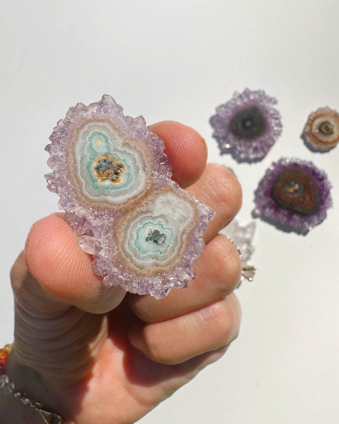 Amethyst Stalactite Slice E